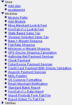 Miva Merchant Snapshot