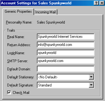 Eudora E-Mail Setup -1-